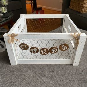 Rustic card box for wedding or shower